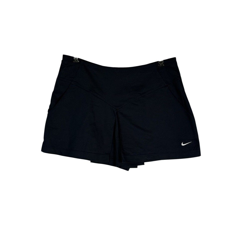 NIKE SKORT WOMENS Size 2 PICKLEBALL BLACK TENNIS